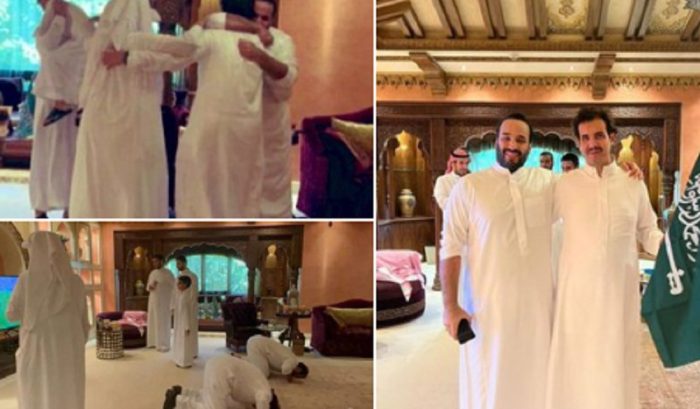 الصور الأكثر تداولاً في السعودية.. الأمير محمد بن سلمان يسجد ويحتفل بالفوز السعودي على الأرجنتين